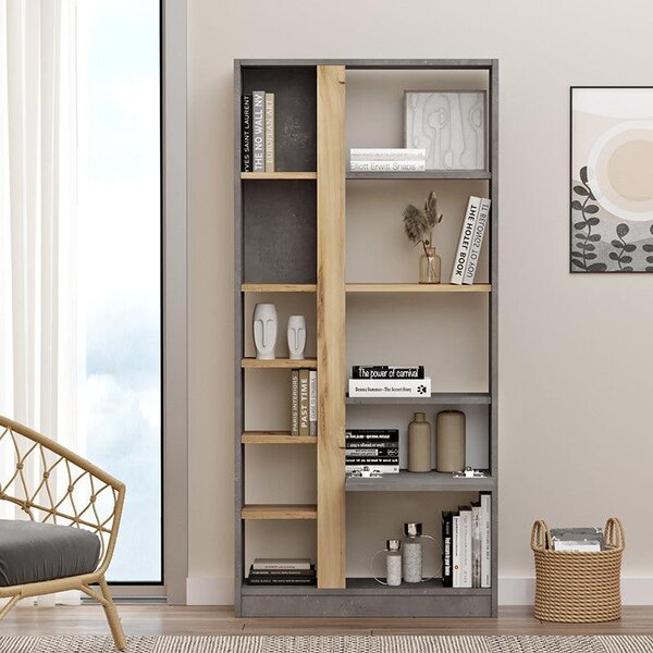 Biblioteca Alive, Alb, 75x25x160 cm