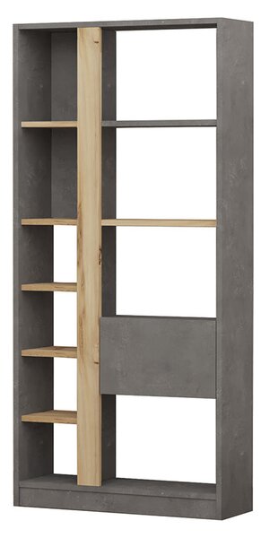 Biblioteca Alive, Alb, 75x25x160 cm