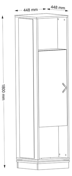 Set mobilier pentru hol Regan (Nuc). 1071940