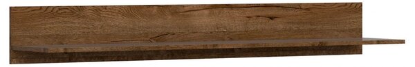 Polita RUSO, stejar, PAL laminat, 149x28x20 cm