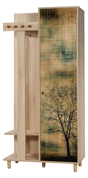 Set mobilier pentru hol Gardin (Stejar sonoma). 1072021
