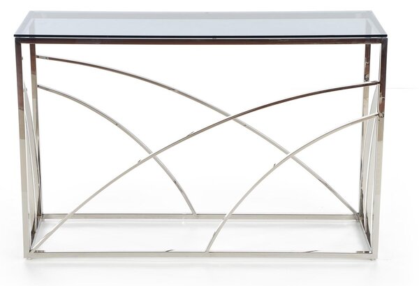 Consola KN5, argintiu/fumuriu, 120x40x78 cm