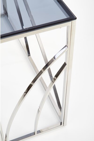 Consola KN5, argintiu/fumuriu, 120x40x78 cm