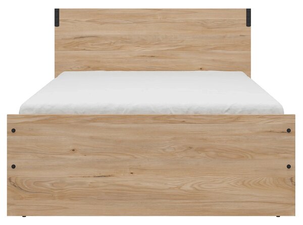 Cadru pat LARA 120x200, stejar, PAL laminat