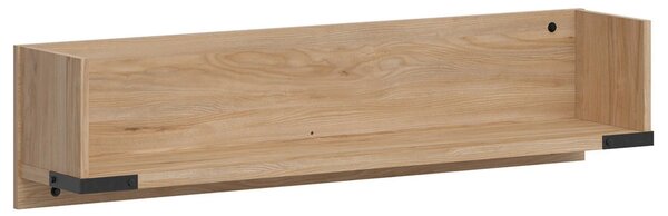 Polita LARA, stejar, PAL laminat, 117x24x28 cm