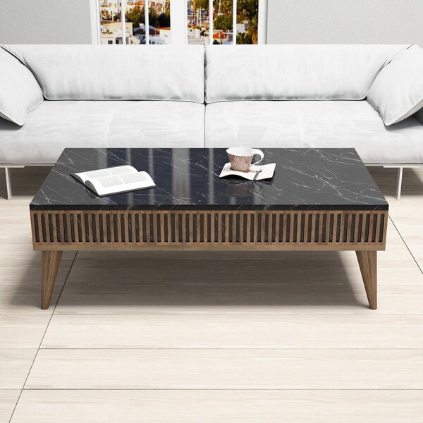 Set mobilier living Millano 1 (nuc + negru). 1072221