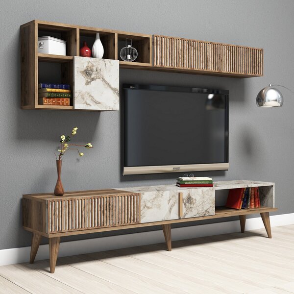 Set mobilier living Millano 1 (nuc + alb). 1072222
