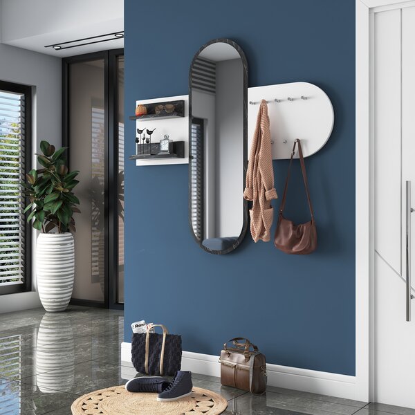 Mobilier hol Pixie 3 (alb) (cu oglindă). 1072344