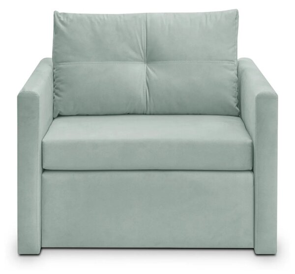 Fotoliu extensibil BUNIO, stofa catifelata verde menta - Modoo 2313, 9