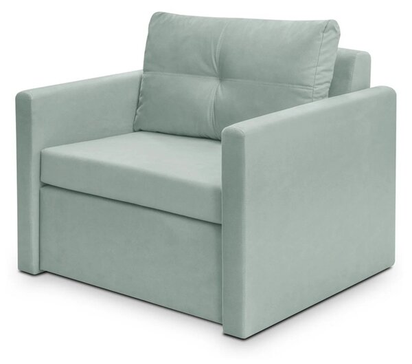 Fotoliu extensibil BUNIO, stofa catifelata verde menta - Modoo 2313, 9