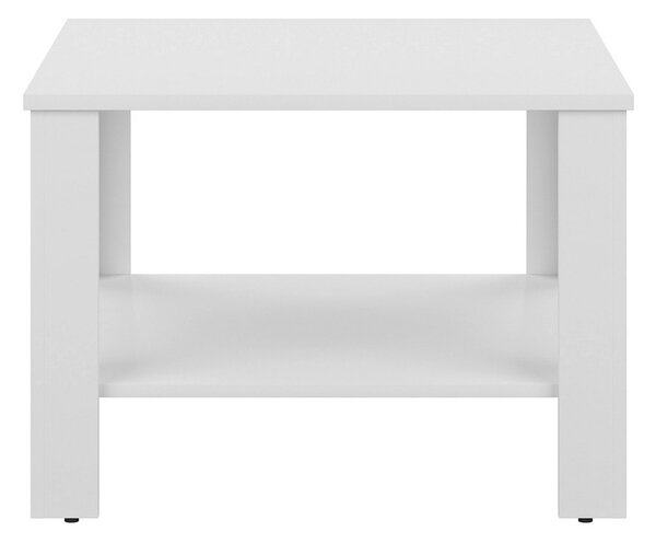 Masuta cafea ODETTE, alb, PAL, 68x68x48 cm