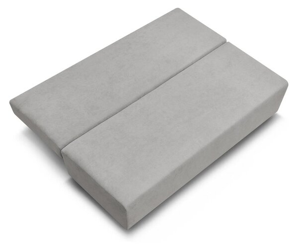 Canapea extensibila SUN, stofa catifelata gri - Enjoy New 45, 193x92x9
