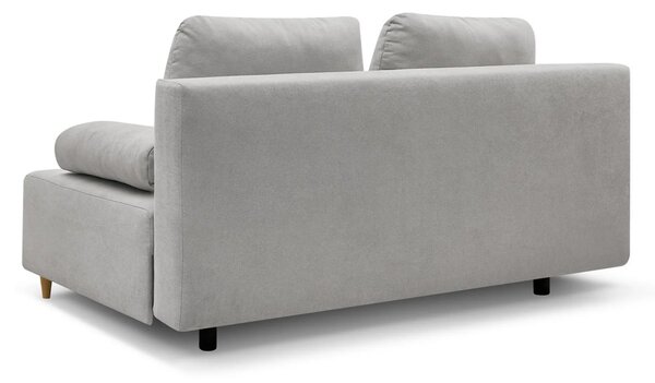 Canapea extensibila SUN, stofa catifelata gri - Enjoy New 45, 193x92x9