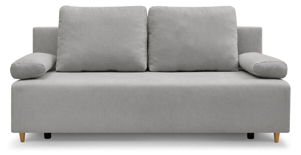 Canapea extensibila SUN, stofa catifelata gri - Enjoy New 45, 193x92x9