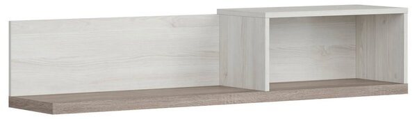 Raft LUCA JUZI, zada sibiu deschis/stejar sonoma, PAL laminat, 141x31x