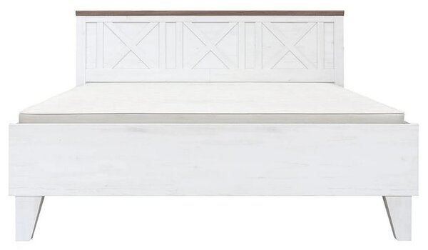 Cadru pat STOCKHOLM 160x200, pin alb andersen/stejar sonoma, PAL
