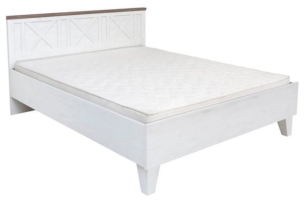 Cadru pat STOCKHOLM 160x200, pin alb andersen/stejar sonoma, PAL