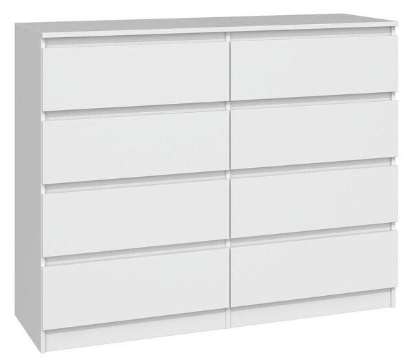 Comodă Elbvelu 101Alb, Cu sertare, 10x12x4cm