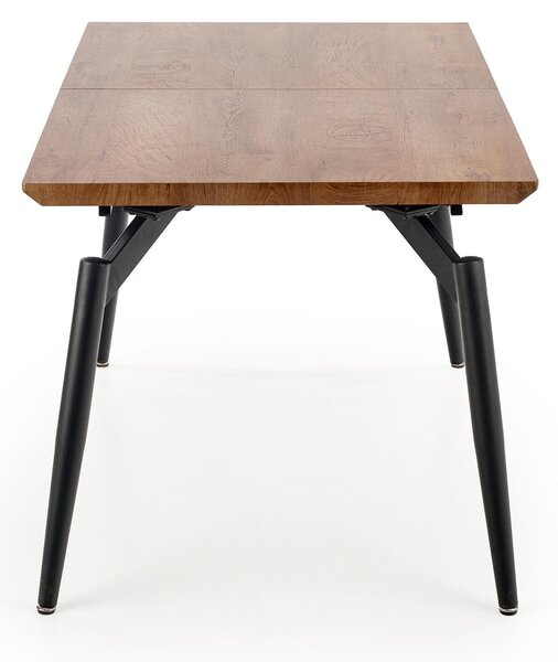Masa extensibila CAMBELL, negru/stejar, 140/180x80x74 cm