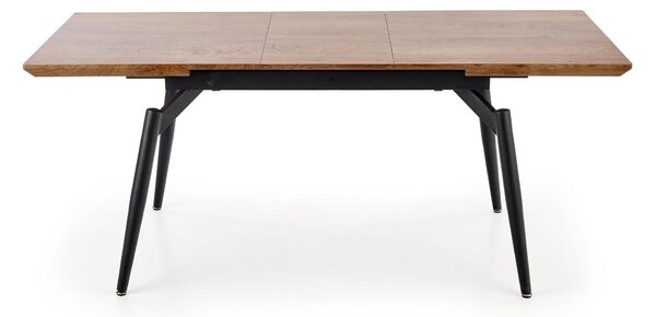 Masa extensibila CAMBELL, negru/stejar, 140/180x80x74 cm