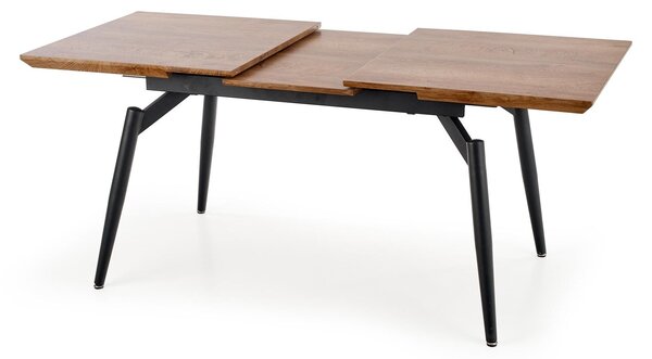 Masa extensibila CAMBELL, negru/stejar, 140/180x80x74 cm