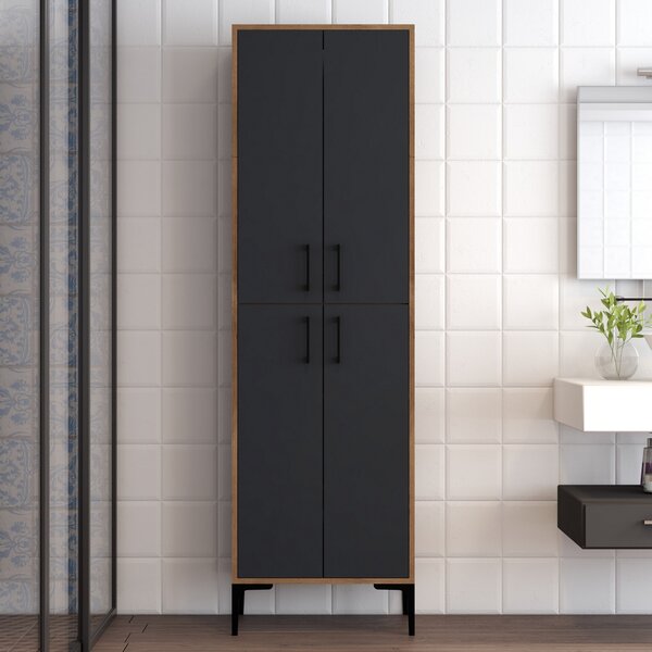 Dulap cu rafturi Berina 1 (nuc + Antracit). 1072512