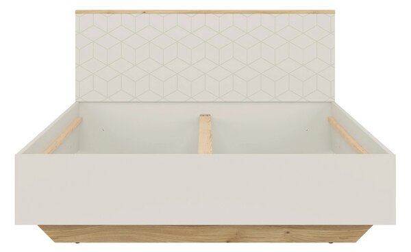 Cadru pat GLAMOUR A 160x200, casmir/stejar, PAL