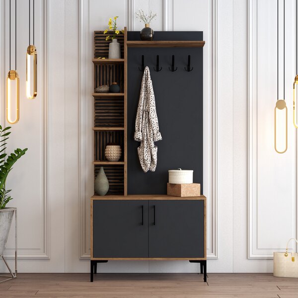 Mobilier hol Valery 4 (nuc + Antracit). 1072519