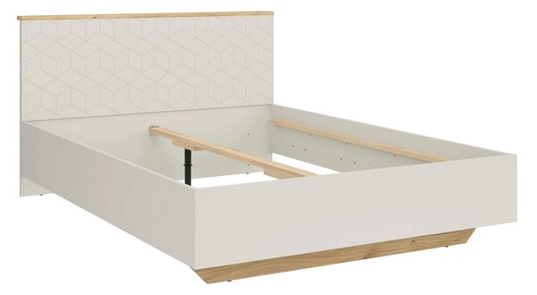 Cadru pat GLAMOUR A 160x200, casmir/stejar, PAL