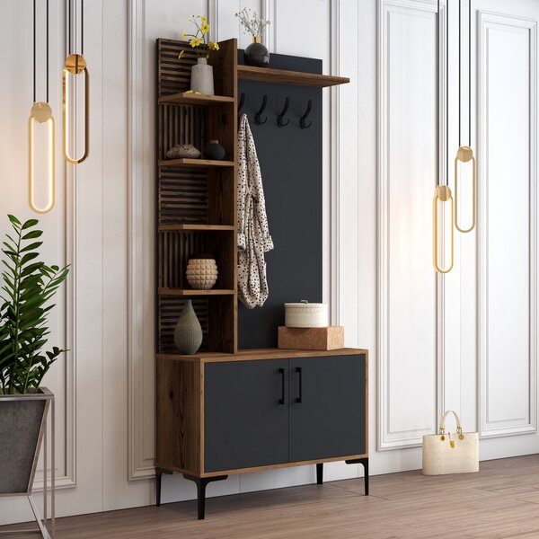 Mobilier hol Valery 4 (nuc + Antracit). 1072519