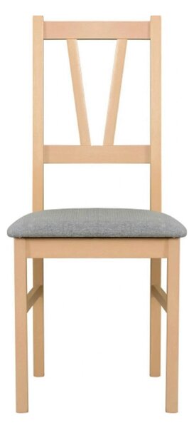 Scaun FILO, stejar sonoma/gri, stofa clasica/lemn, 43x50x94 cm