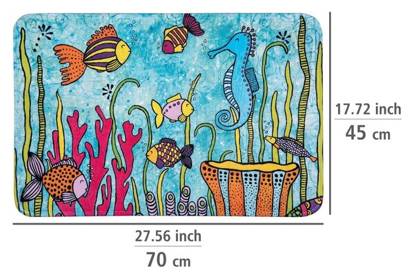 Covoraș de baie din material textil 45x70 cm Rollin'Art Ocean Life – Wenko
