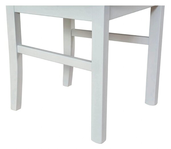 Scaun ALLA 3, gri/alb, stofa clasica/lemn, 43x51x95 cm