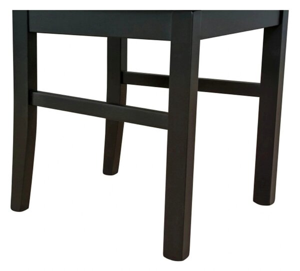 Scaun AREN, gri grafit/negru, stofa clasica/lemn, 43x50x92 cm