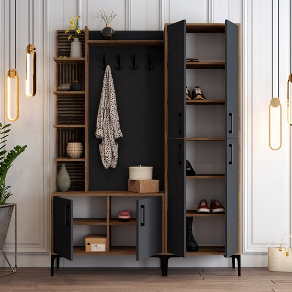 Mobilier hol Valery 5 (nuc + Antracit). 1072523