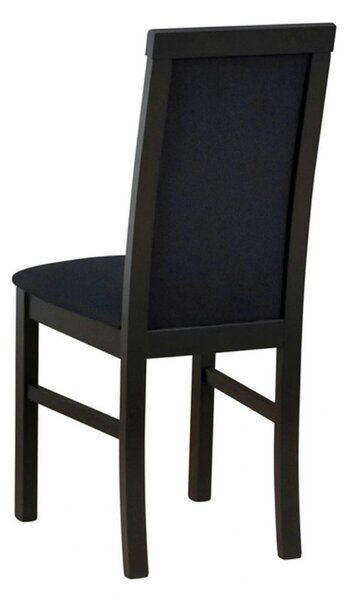 Scaun COMO, negru, stofa clasica/lemn, 43x51x92 cm
