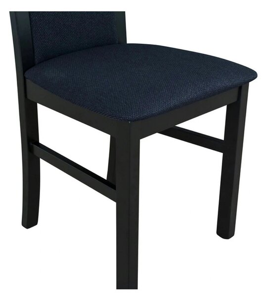 Scaun COMO, negru, stofa clasica/lemn, 43x51x92 cm