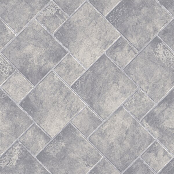 Linoleum Model Sand Stone 911, Latime 200 cm, Gri Deschis