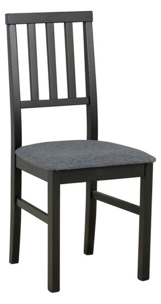 Scaun AREN, gri grafit/negru, stofa clasica/lemn, 43x50x92 cm