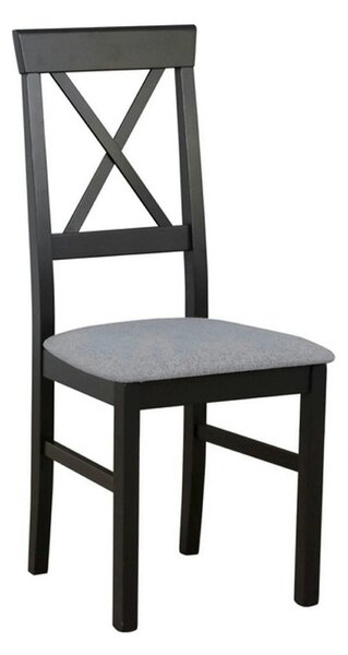 Scaun ALLA 3, gri deschis/negru, stofa clasica/lemn, 43x51x95 cm