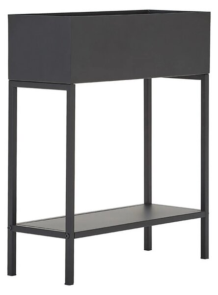Ghiveci NEO, negru, metal, 50x20x60 cm