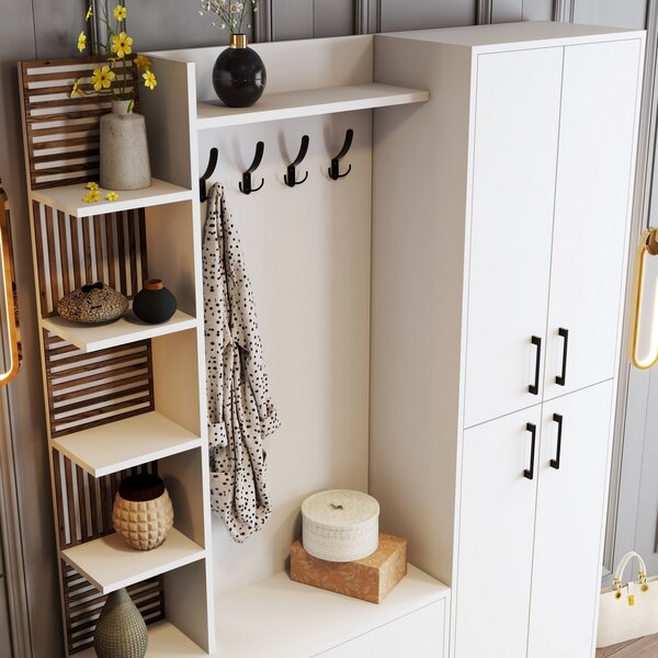 Mobilier hol Valery 5 (alb). 1072670