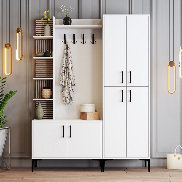 Mobilier hol Valery 5 (alb). 1072670