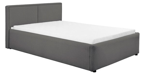 Cadru pat NEDIN 120x200, stofa clasica gri inchis - Maya 21