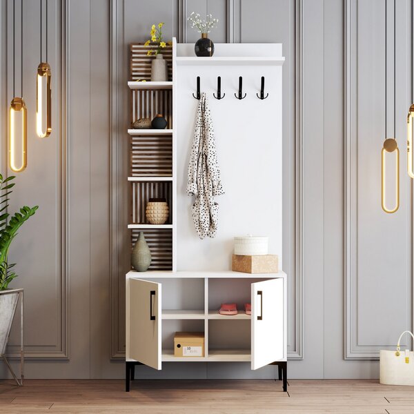 Mobilier hol Valery 4 (alb). 1072669