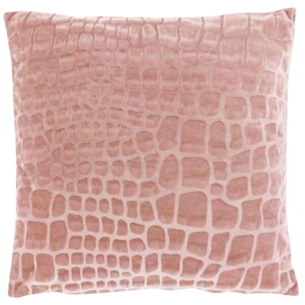 Perna decorativa din catifea NANOU 45x45 cm, roz prafuit