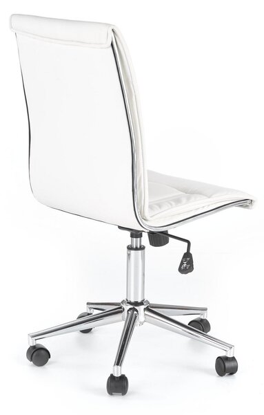 Scaun ergonomic fara brate alb Porto, 44X46X97/107 CM