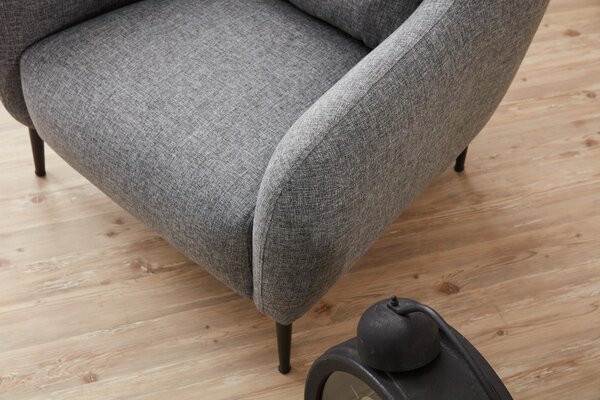 Atelier Del Sofa, Fotoliu Aergul gri 77/70/77 cm