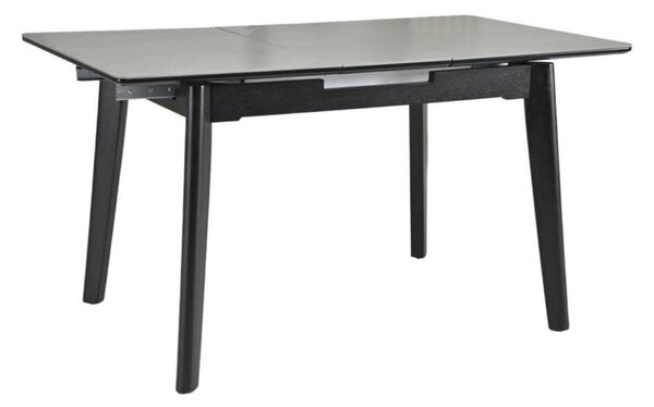 Masa extensibila OSTEN, gri cu efect de marmura/negru, 140/180x80x76 c
