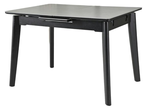 Masa extensibila OSTEN, gri cu efect de marmura/negru, 140/180x80x76 c